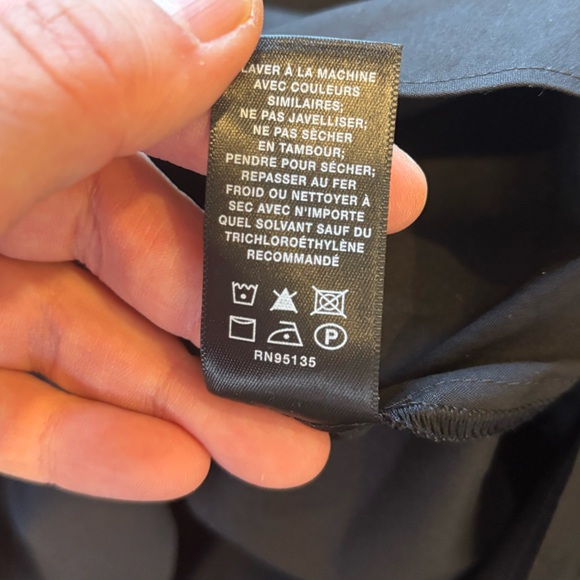 Lafayette 148 black button down shirt size 18 new with Tags - Picture 6 of 8